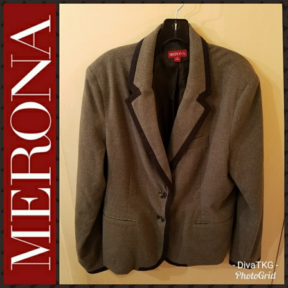 Grey and Black Blazer